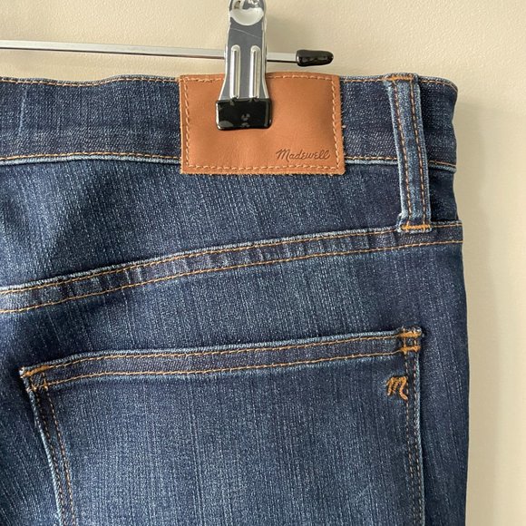Madewell High Riser Skinny Skinny Denim Jeans Atlantic Dark Wash Blue 31 - Picture 7 of 10